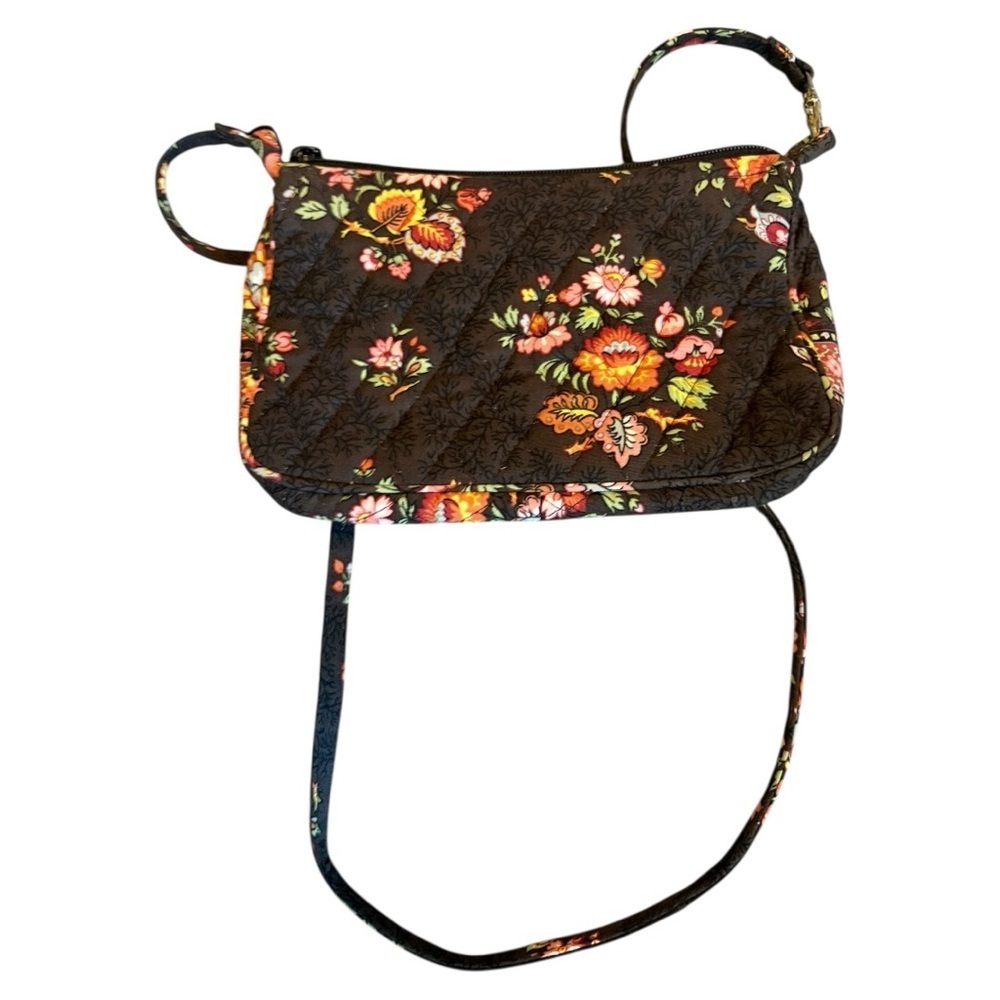 Vera Bradley Vibrant Floral Crossbody Bag | Quilted Fabric Shoulder Bag